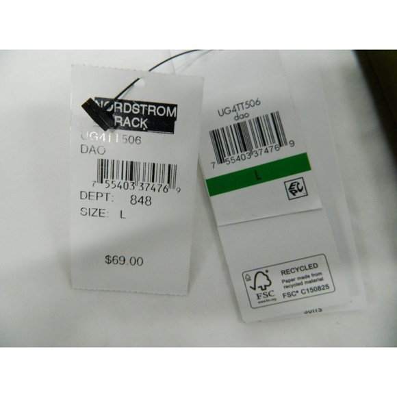 DKNY Womens Olive & Black Colorblock Satin Look Zip-Front Blouse Size L 100%Poly - Picture 5 of 11